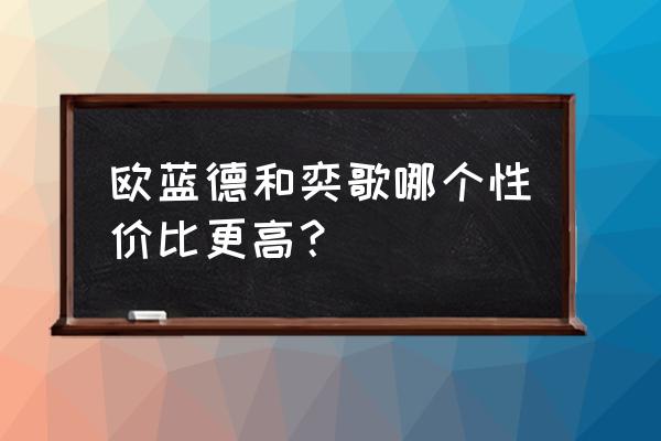 奕歌与欧蓝德哪个越野性好 欧蓝德和奕歌哪个性价比更高？